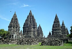 Prambanan Hindu temple complex built in the 9th century, Java, Indonesia