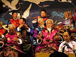 Naxi traditional musicians