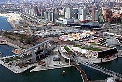 Aerial view of the 2004 Universal Forum of Cultures