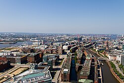 Western HafenCity area and Speicherstadt