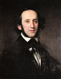 Painting of Felix Mendelssohn Bartholdy, 1833