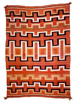 A Navajo rug made c. 1880