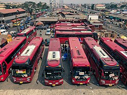 Bus station in Accra