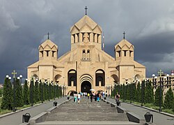 Saint Gregory the Illuminator Cathedral in Yerevan is the largest Armenian Apostolic church in the world