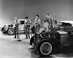 The Beach Boys performing on The Ed Sullivan Show in 1964