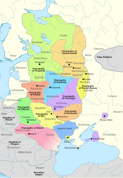 Principalities of Kievan Rus', Principality of Halych in magenta