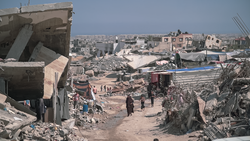 The ruins of Gaza after Israeli airstrikes
