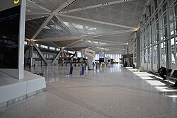 Terminal A check-in area