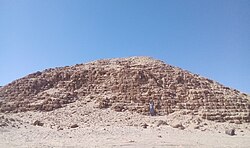 Pyramid of Taharqa at Nuri, 51.75m in side length and possibly as much as 50m high, was the largest built in Sudan.