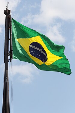 The flag of Brazil