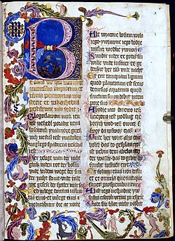 Saint Florian's Psalter one of the earliest surviving works in the Polish language, held at the National Library of Poland