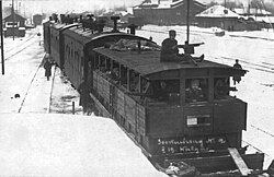 Estonian armoured train during the war of independence