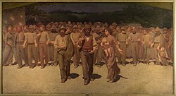The Fourth Estate by Giuseppe Pellizza, c. 1898–1901