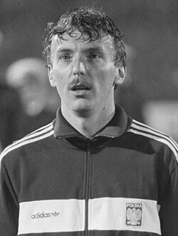 Zbigniew Boniek, top scorer for Poland in the 1982 World Cup