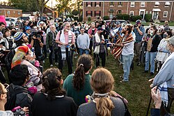 No More Deportations protest at the Broadview ICE facility, October 3, 2025
