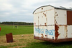 Rugby field in Tapa Parish, Estonia