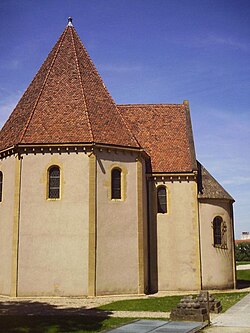 Templar chapel from the 12th century in Metz, France. Once part of the Templar commandery of Metz, the oldest Templar institution of the Holy Roman Empire.