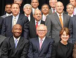 A group of Fortune 500 CEOs in 2015