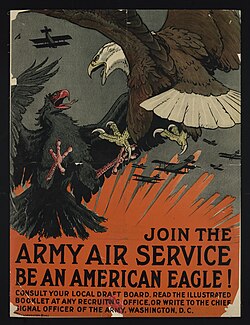 USAAS recruiting poster, 1918