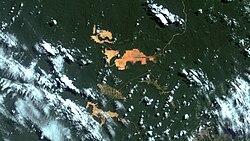 Extraction of bauxite in Pará