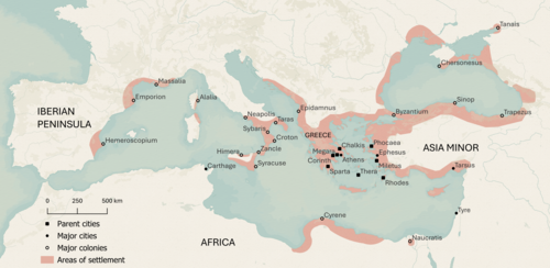 Ancient Greek colonies in the archaic period