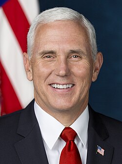 Mike Pence, 48th vice president of the United States and 50th governor of Indiana