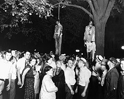 Lynching of J. Thomas Shipp and Abraham S. Smith in Marion, Indiana, August 7, 1930