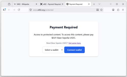 A x402 payment required example