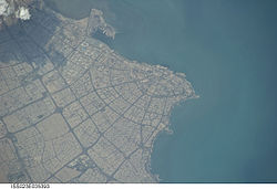 Aerial view of Kuwait City