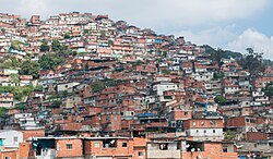 Petare slums in Caracas