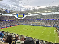 Hard Rock Stadium during the match between Uruguay and Cape Verde.