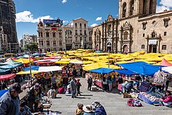The Alasitas yearly fair, where people buy miniature gifts and pray to the God of prosperity, Ekeko