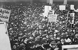 Socialists in Union Square, New York City on May Day 1912