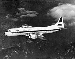 Lockheed L-188 Electra of PSA around 1959