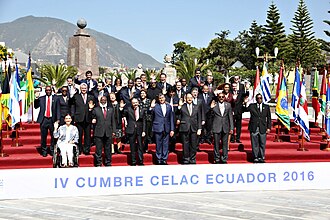 Official 2016 CELAC Summit portrait in Quito, Ecuador