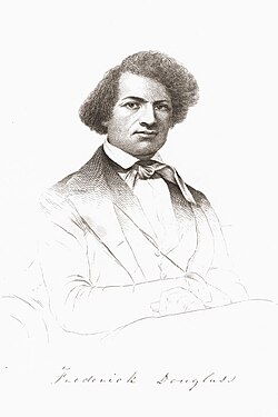 Engraving of Douglass from his 1845 narrative