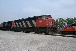 CN EMD SD60F parked in Toledo, Ohio
