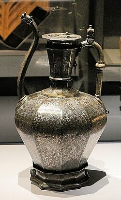 Homberg ewer. Inlaid Brass with Christian Iconography. probably Mosul, dated 1242–43[27]