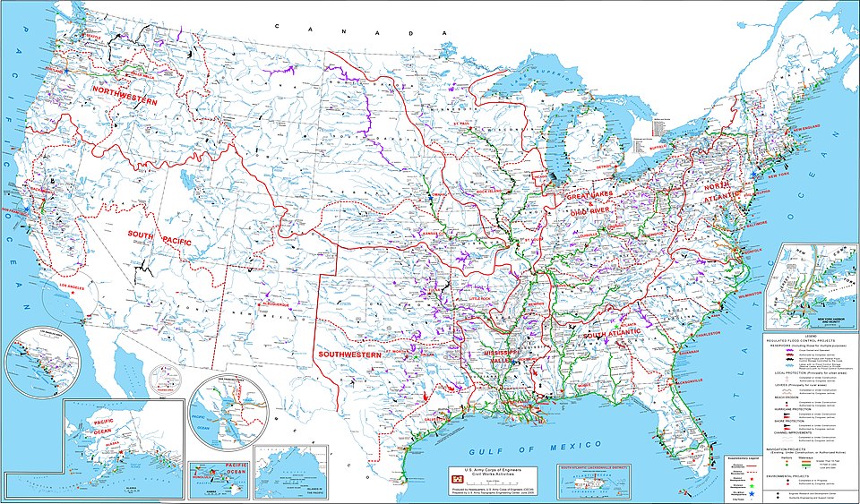 USACE civil works activities 2005