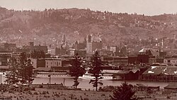 Portland waterfront in 1898