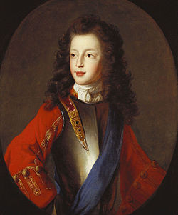 James Francis Edward c. 1703, portrait in the Royal Collection attributed to Alexis Simon Belle