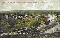 View of the Rahway Valley Railroad at Summit circa 1910