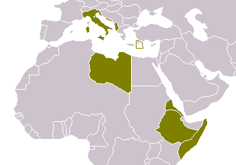 Italy and its colonial possessions in 1940
