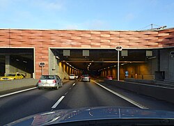 Norra länken (North link) motorway in Stockholm