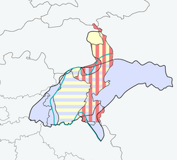Overlap and Delimitation between East Low Franconian and Various Definitions of “Limburgish”: East Low Franconian including transitional dialects, without internal subdivisions. The "Limburg group" (without internal subdivisions) based on the feature frequency method. The area where local dialects are defined as "Limburgish" by the Dutch state and protected as regional language. Definition of Limburgish based on tonality within the broader Dutch language area.