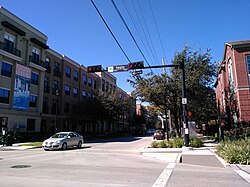 Intersection of Bagby and McGowen streets in western Midtown, 2016