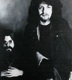 Roy Wood (left) and Jeff Lynne (right) were among producers of the 1970s who drew from Spector's techniques.[233]