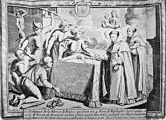 Release of Christian slaves by payment of ransom by Catholic monks in Algiers in 1661