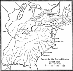 American canals c. 1825