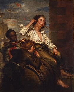 Boys Pilfering Molasses, 1853 painting by George Henry Hall